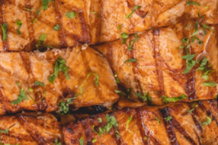 SALMÓN A LA PLANCHA CATERING